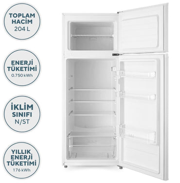 Kumtel Refrigerator 14FT Double Inverter White