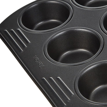 Tefal Easy Grip Muffin Tray 12-Hole Non-Stick