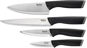 Tefal Comfort Knife Set 4PC with Covers Stainless Steel