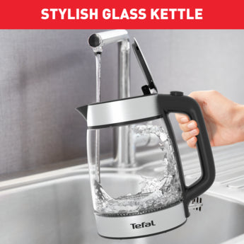 Tefal Glass Kettle 1.7L 2200W Stainless Steel