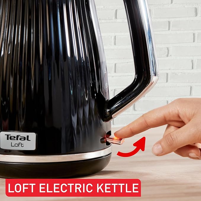 Tefal Loft Electric Kettle 1.7L 3000W Black SS