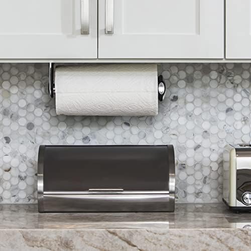 Simplehuman Long Wall Mount Kitchen Roll Holder 28cm SS