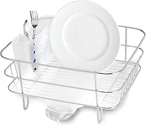 Simplehuman Compact Wire Frame Dishrack Brushed Steel