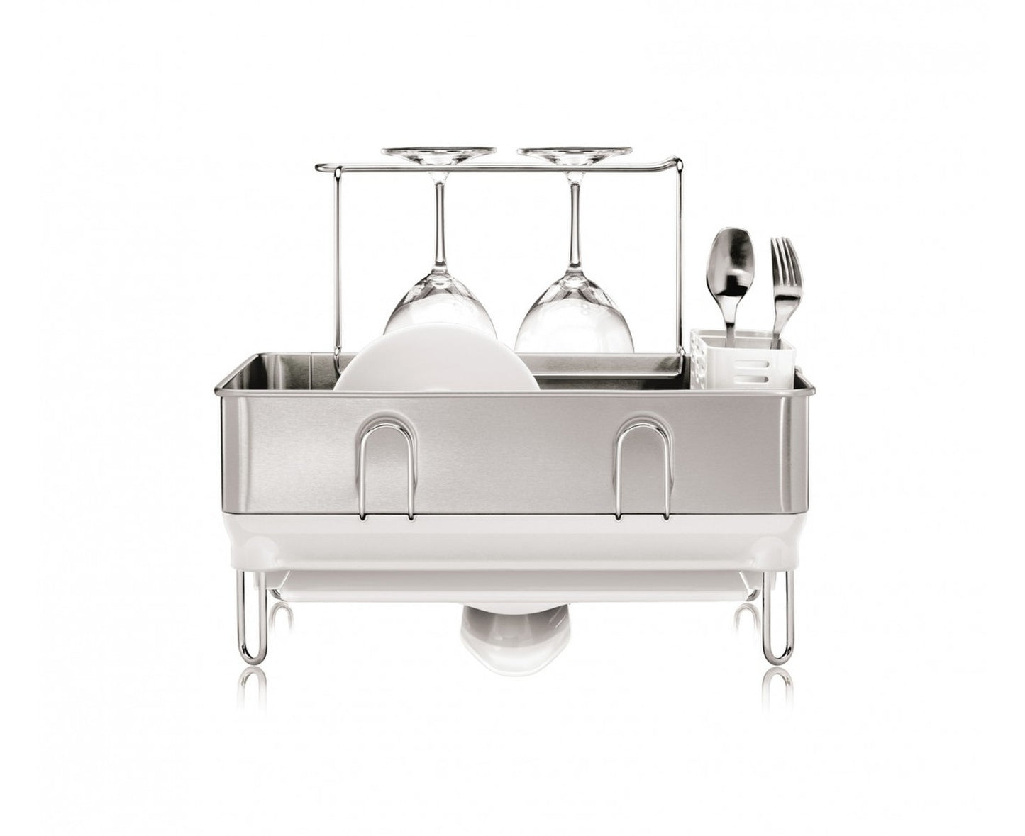 Simplehuman Compact Steel Frame Dishrack White