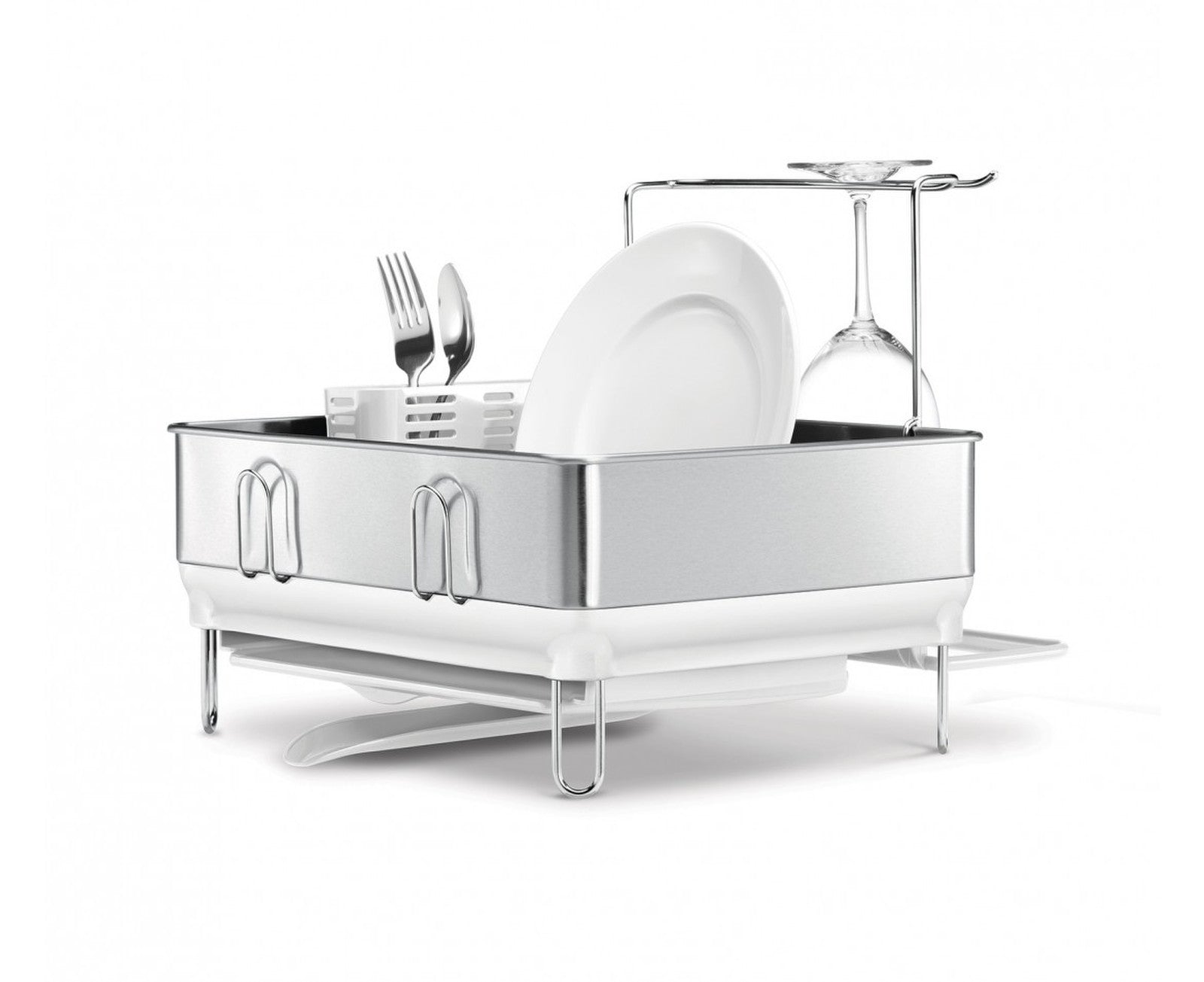 Simplehuman Compact Steel Frame Dishrack White