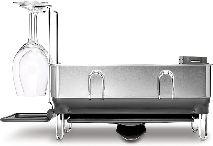 Simplehuman Compact Steel Frame Dishrack Grey
