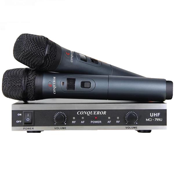Conqueror Handheld Wireless Microphone UHF 2 Channel