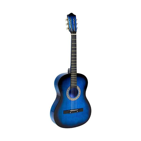ARA Classic Guitar 36 Inch 6 Steel Strings with Bag Blue