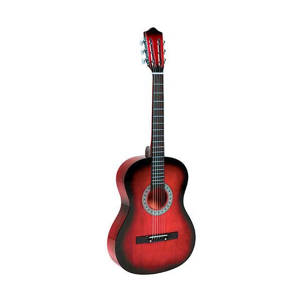 ARA Classic Guitar 36 Inch 6 Steel Strings with Bag Red