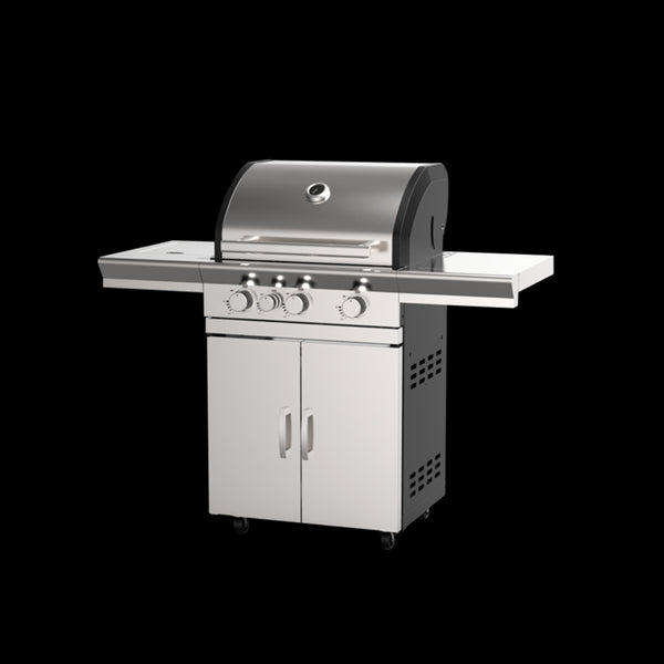 Super Chef Gas BBQ Grill 3 Burner Side Burner 600*460mm Grill Area