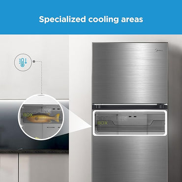 Midea Top Mount Refrigerator 645L No Frost Inverter Silver