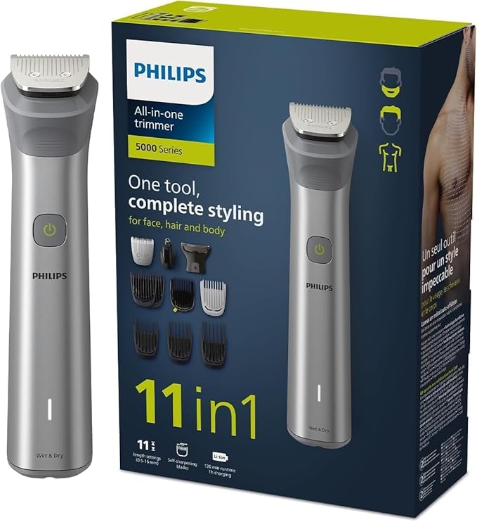 Philips Multigroomer 11-in-1 Waterproof 120 Min Run Time