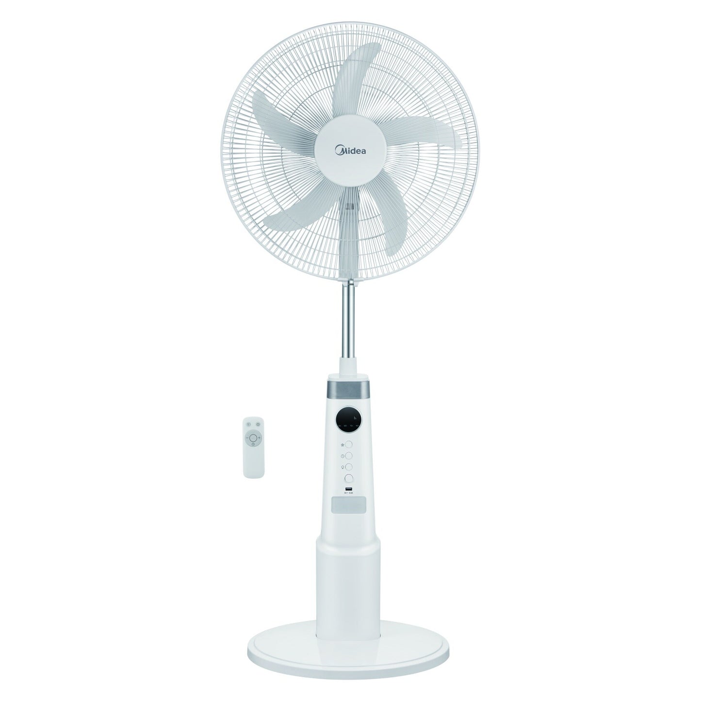 Midea Rechargeable Stand Fan 25W 9-Speed Remote