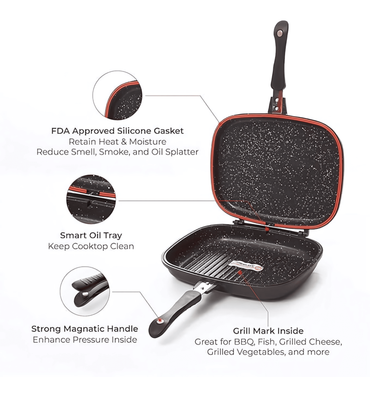 Muller Koch 32cm Double Grill Pan