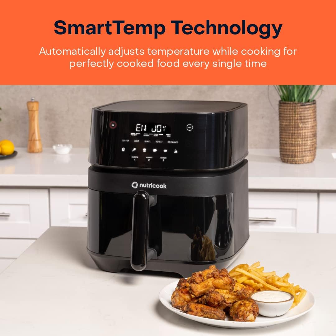Nutricook Air Fryer 3 Digital 5.7L Quiet Favorite Buttons