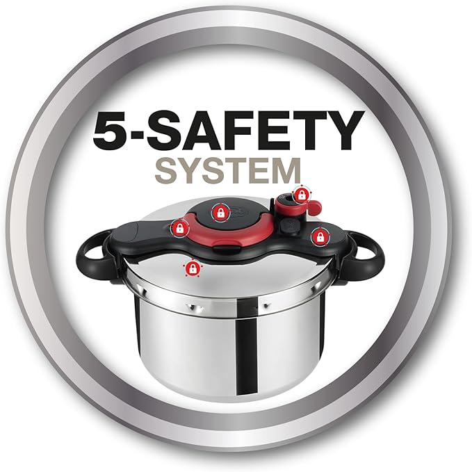 Tefal ClipsoMinut Easy Pressure Cooker 6L One-Hand SS