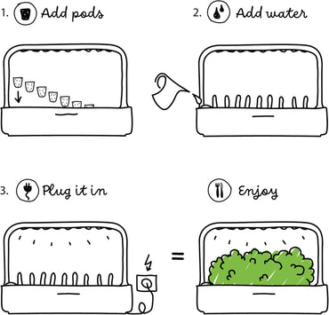 Click & Grow Smart Garden 9 Pro Bluetooth White