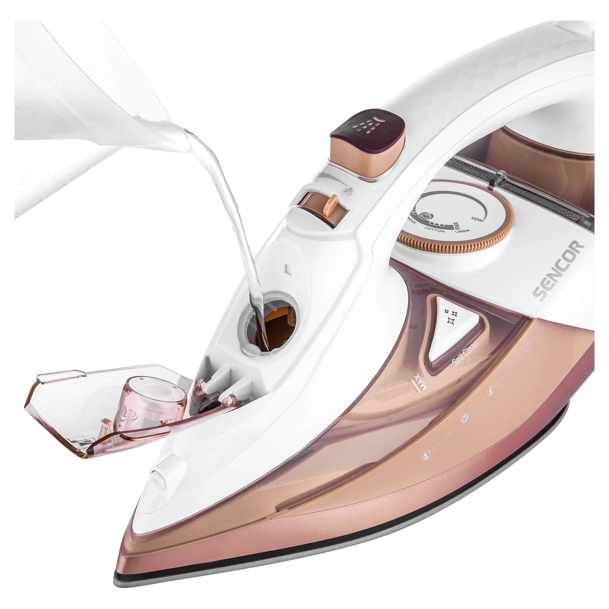 Sencor Steam Iron 3200W Ceramic 45g/min Drip Stop