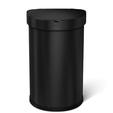 Simplehuman Semi-Round Sensor Bin 40L Black