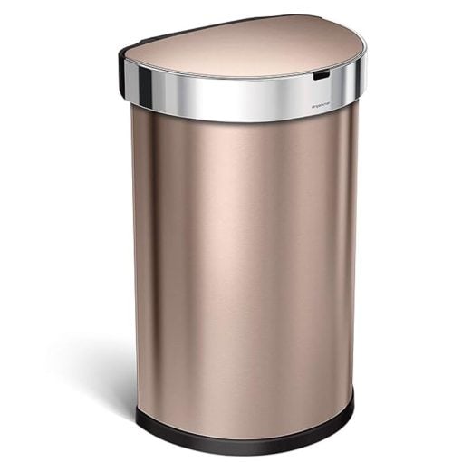 Simplehuman Semi-Round Sensor Bin 45L Rose Gold
