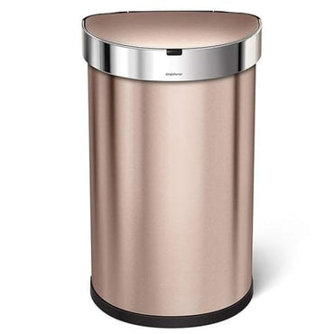 Simplehuman Semi-Round Sensor Bin 45L Rose Gold