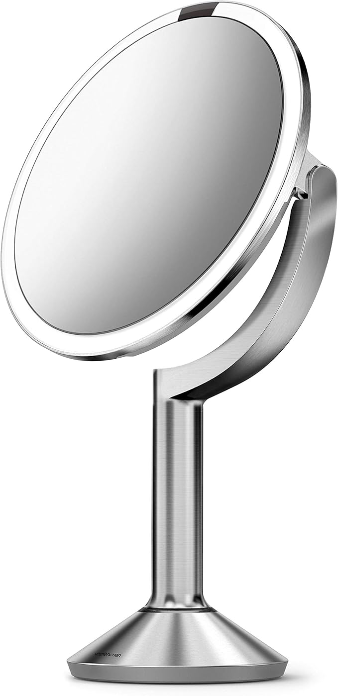 Simplehuman Sensor Mirror Trio Rechargeable Brushed