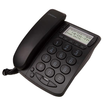Westinghouse Corded Phone Trimline Caller ID Speakerphone Black