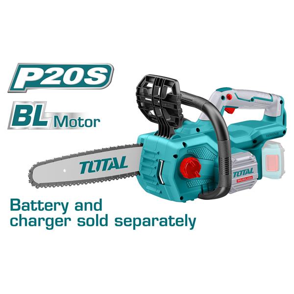 Total Cordless Brushless Chain Saw 20V 12 Inch