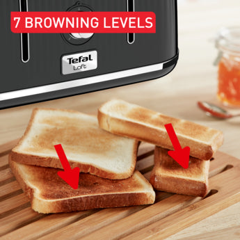 Tefal Loft Toaster 4 Slots 1700W Black SS