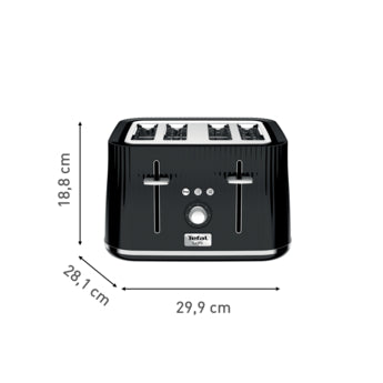 Tefal Loft Toaster 4 Slots 1700W Black SS