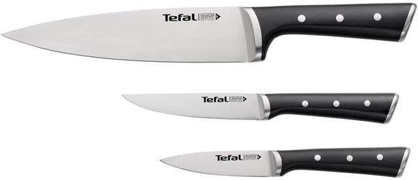 Tefal Ice Force Knife Set 3PC Chef Utility Paring German Steel