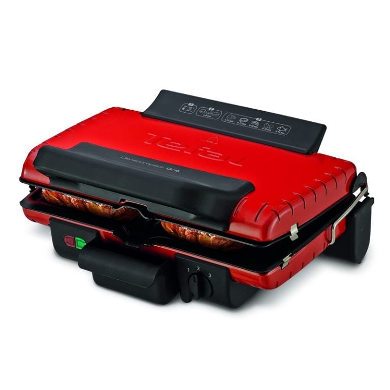 Tefal Ultra Compact Grill 1700W 2-in-1 Red