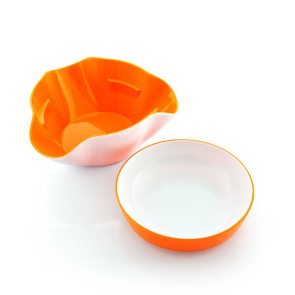InnovaGoods 2-in-1 Stackable Snack Bowl Set 2PC