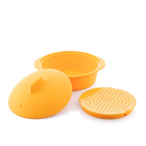 InnovaGoods Multifunction Silicone Steamer Pot with Recipes