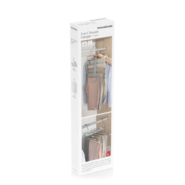 InnovaGoods 5-in-1 Folding Multiple Trouser Hanger