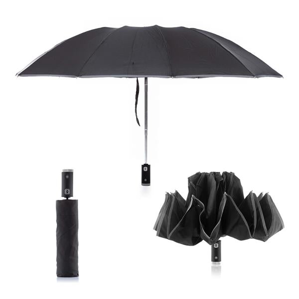 InnovaGoods Folding Inverted Umbrella LED Reflective