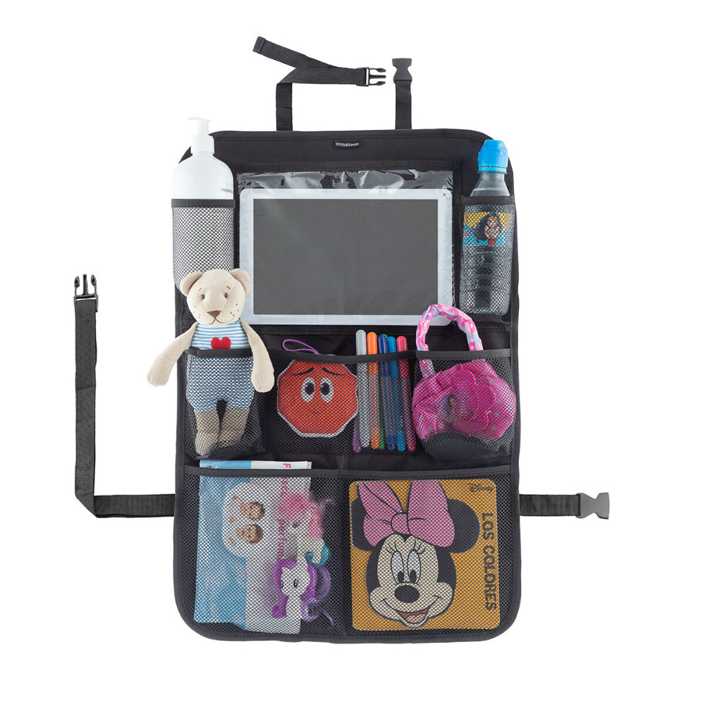 InnovaGoods Car Seat Organiser & Protector 8 Pockets Tablet
