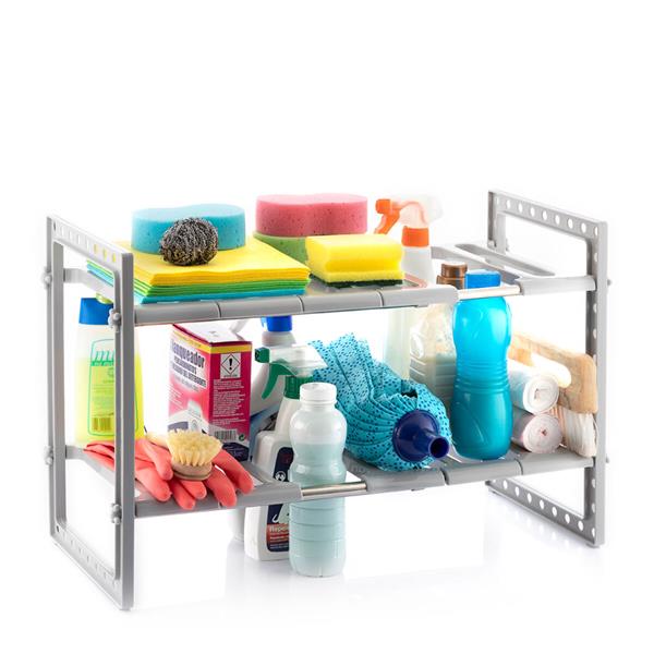 InnovaGoods Extendable Under-Sink Shelf Unit 2 Shelves
