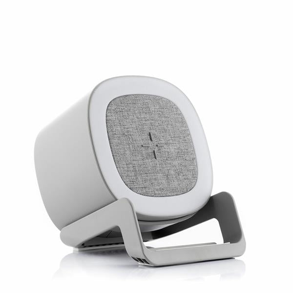 InnovaGoods Wireless Speaker Charger LED Lamp 10W