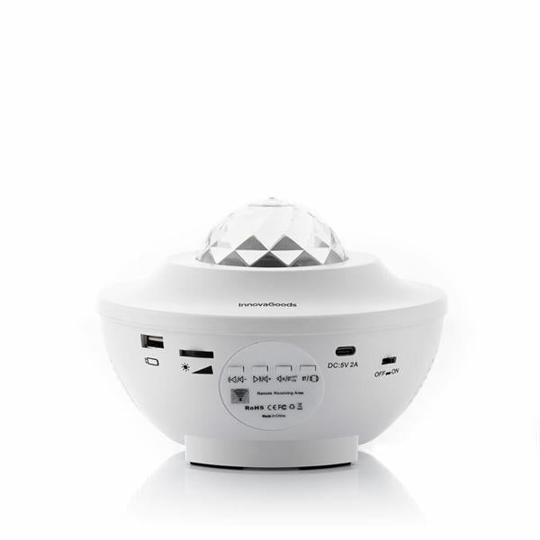 InnovaGoods LED Star Laser Projector Speaker Bluetooth