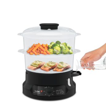 Tefal MiniCompact Electric Steam Cooker 2 Bowls 800W