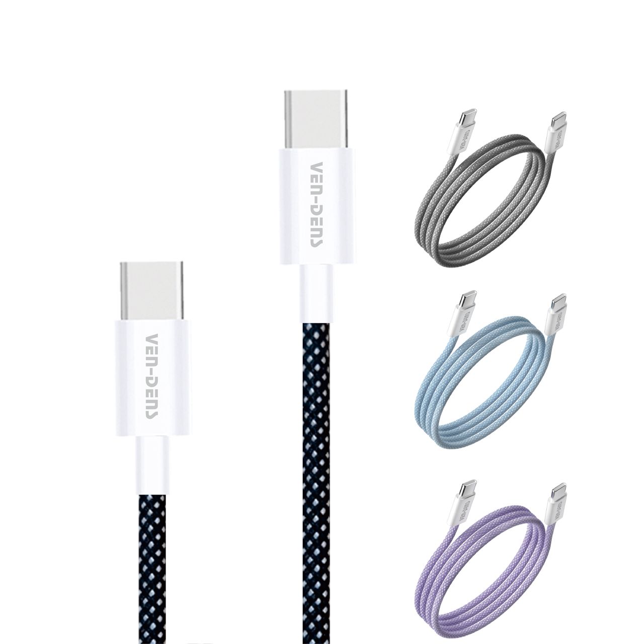 Ven-Dens Magnetic Data Cable USB-C 1M 60W