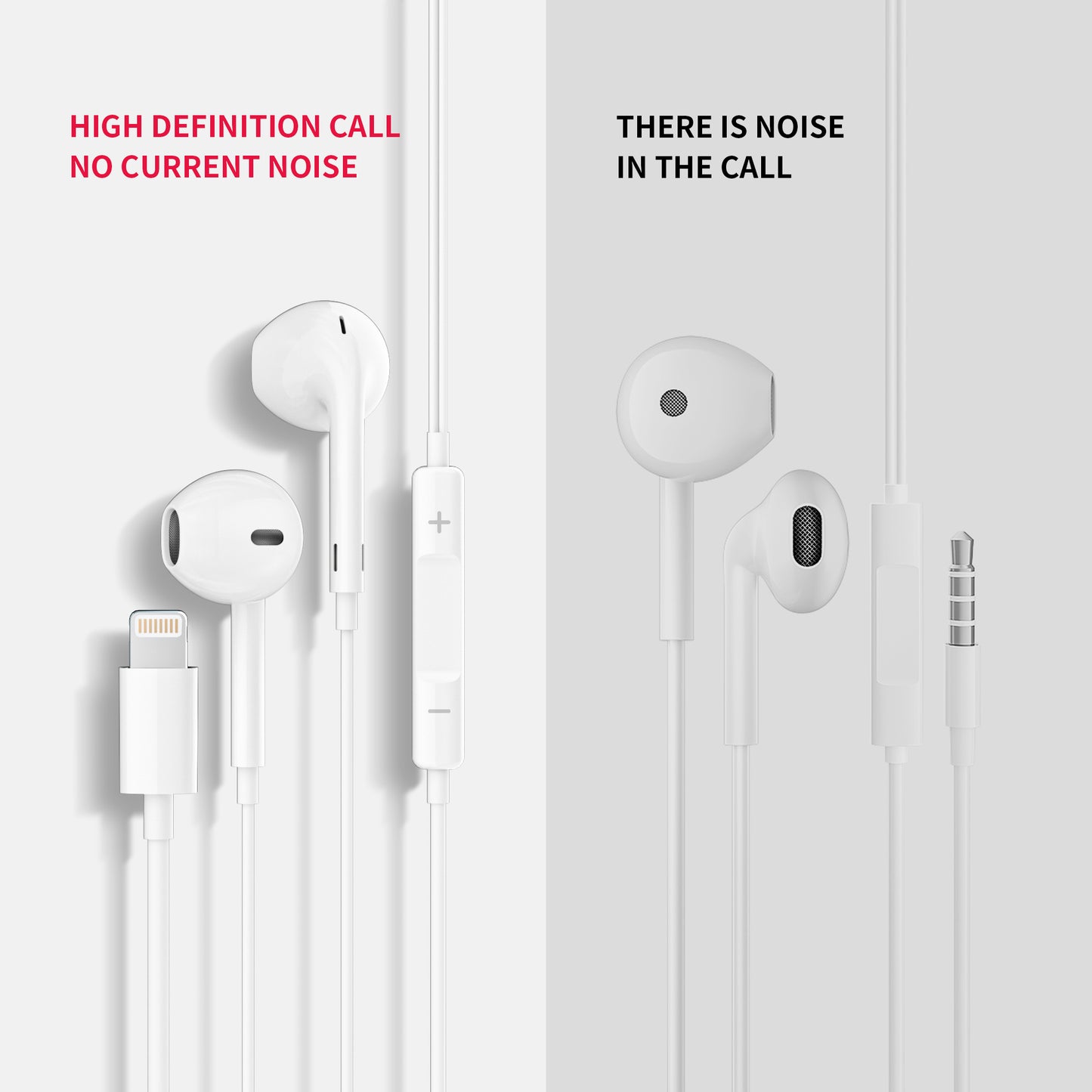 Ven-Dens Wired Earphone Lightning Semi-In-Ear