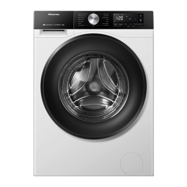 Hisense Front Load Washer 12KG 1400RPM Inverter Steam White