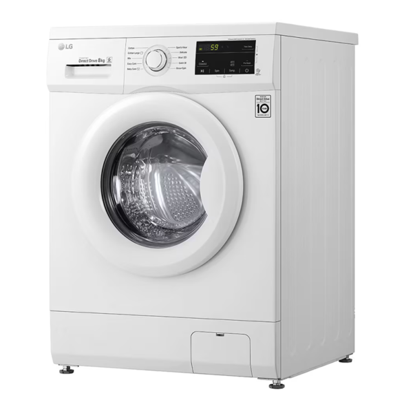 LG Washing Machine 8KG 1200RPM Direct Drive White