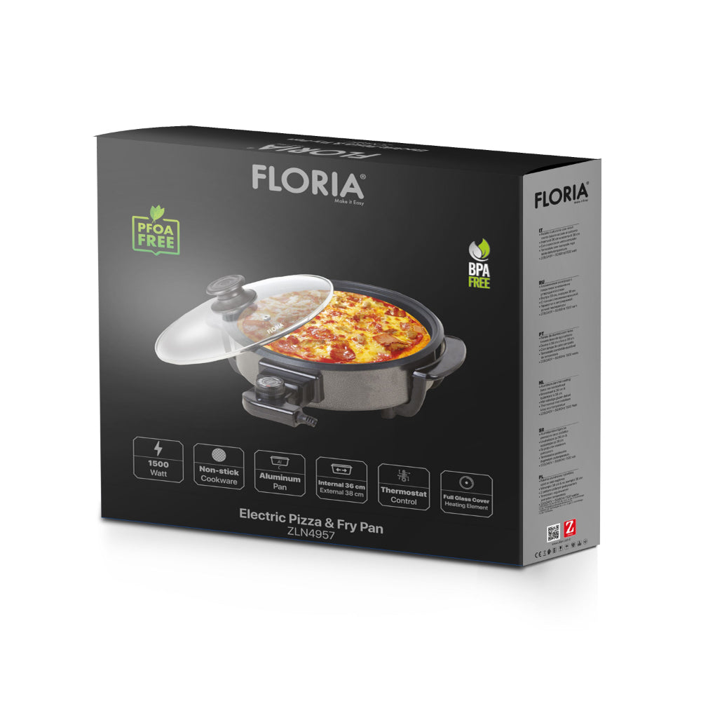 Zilan Electric Pizza Pan 1500W 36cm
