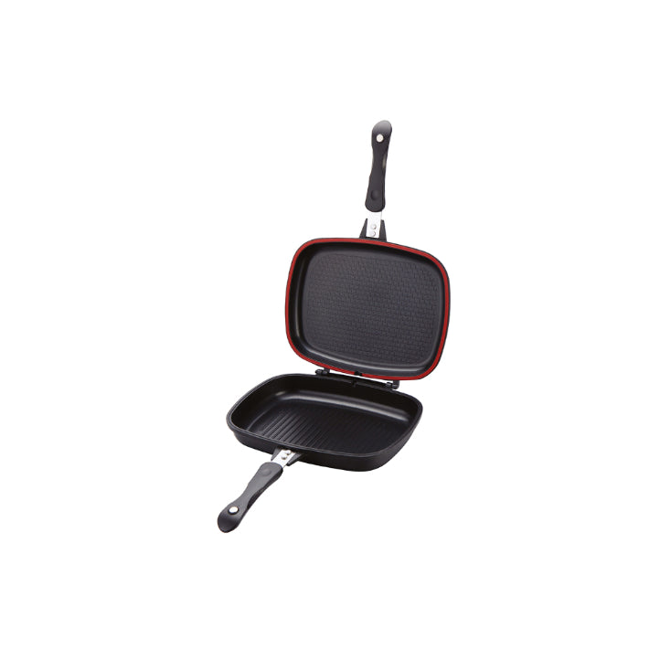 Zilan Granite Double Fry Pan Die-Cast Aluminum