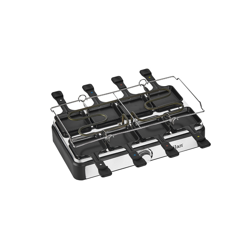 Zilan 2-in-1 Raclette Grill 1400W Stone & Aluminum
