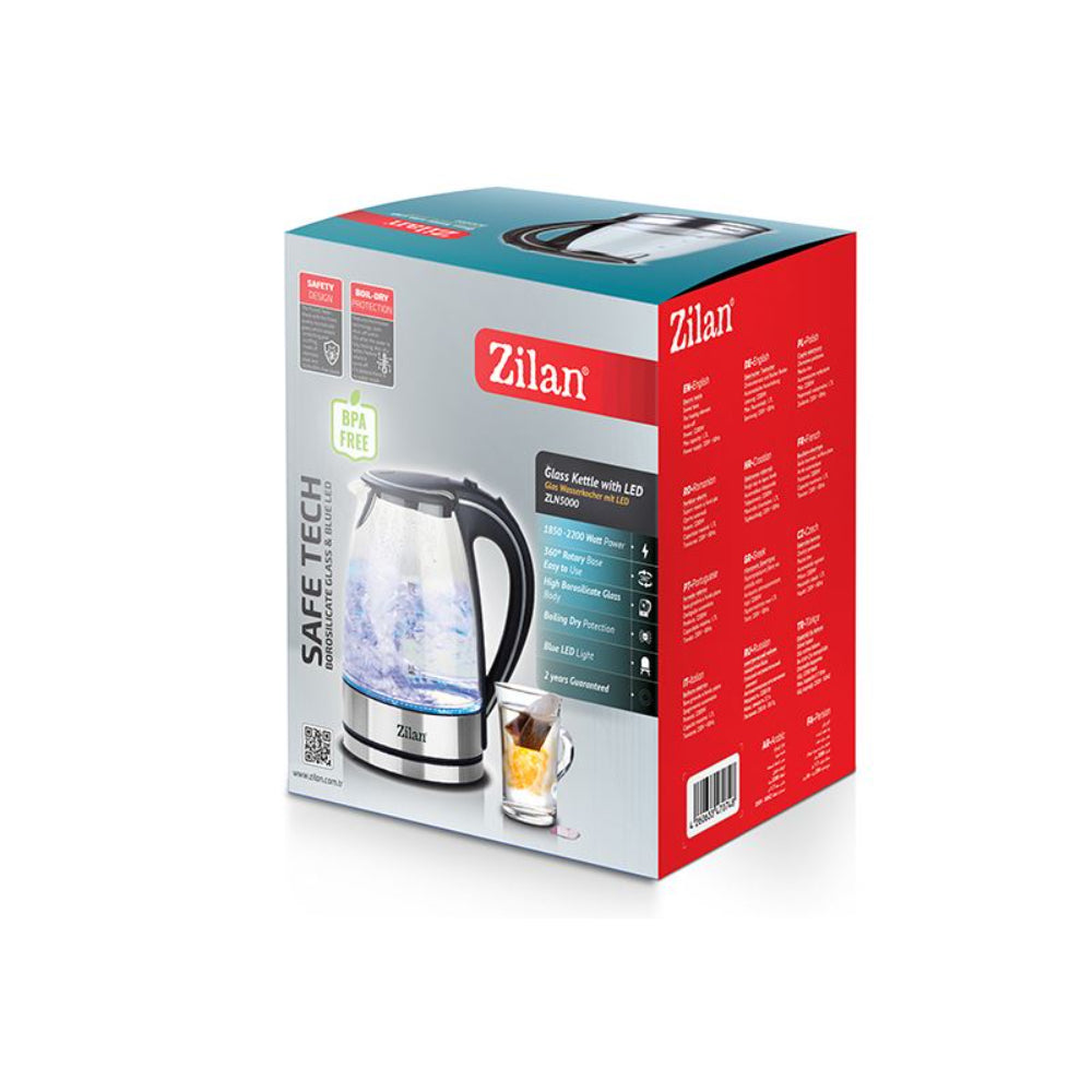 Zilan Digital Glass Kettle 1.7L 2200W 360°