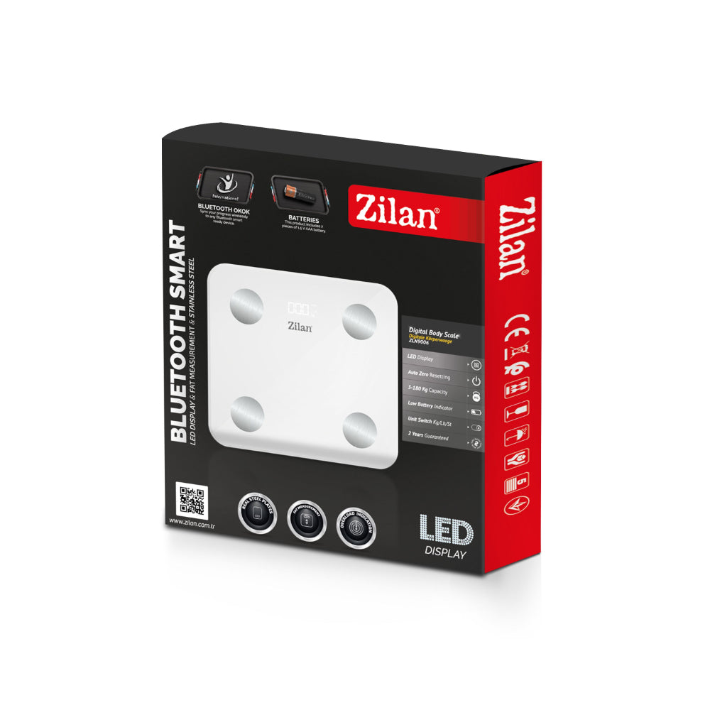 Zilan Digital Body Scale Glass 180KG OKOK App